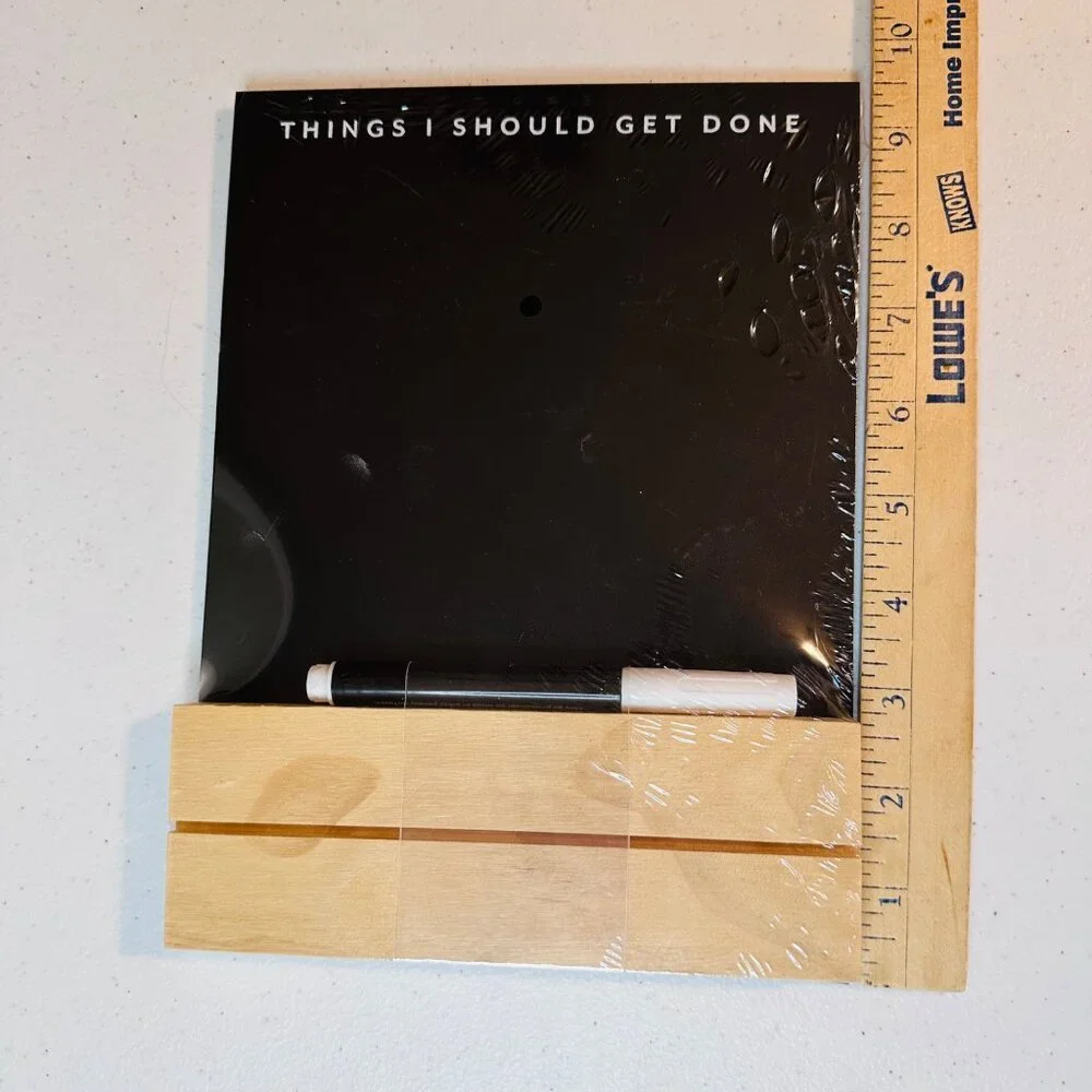 One Week Chalkboard Planner With Wooden Base & Chalk Marker